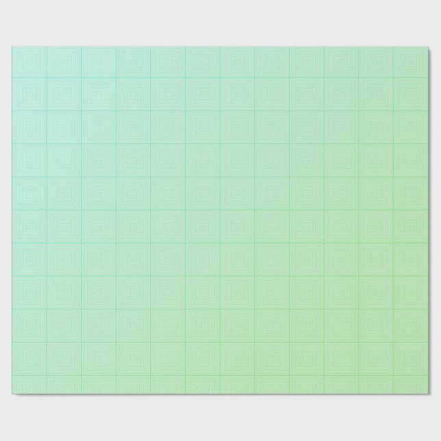 Papier Cadeau Pinstripe verte (Plat)