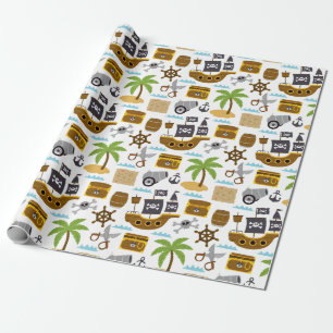 Papier Cadeau Pirate pour enfants 