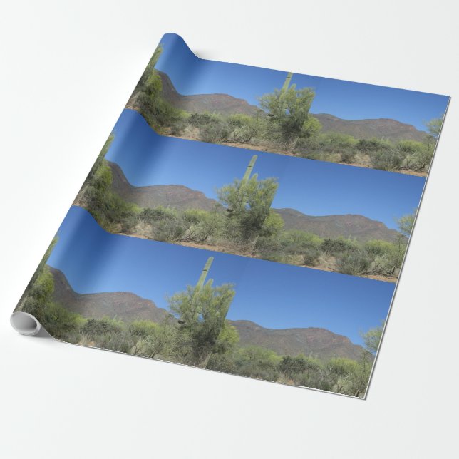 Papier Cadeau Piste Apache pittoresque (Déroulé)