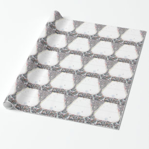 PAPIER CADEAU PISTE D'HOCKEY