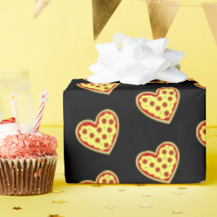 Papier Cadeau Pizza Mon Coeur
