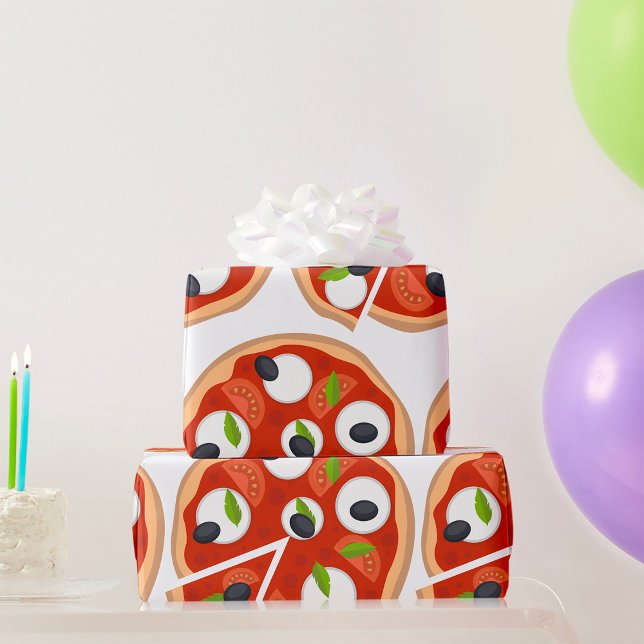 Papier Cadeau Pizza Mozzarella (Créateur téléchargé)