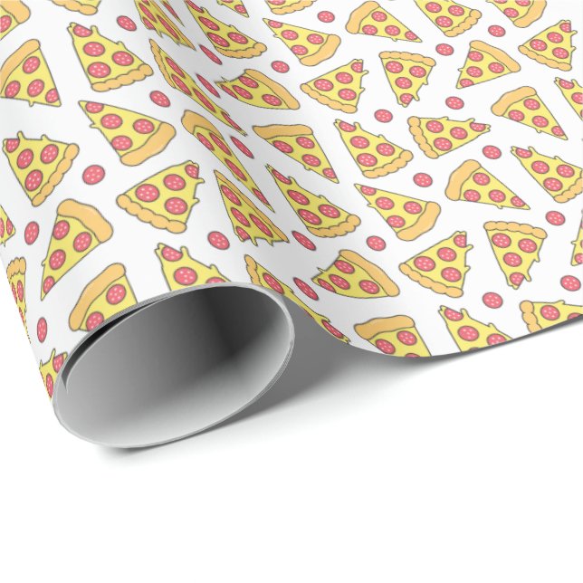 Papier Cadeau Pizzas (Coin rond)