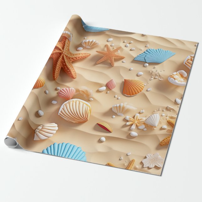 Papier Cadeau Plage (Déroulé)