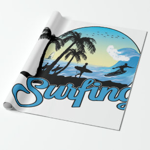 Papier Cadeau Plage de surf