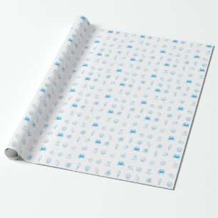 Papier Cadeau Plage grecque minimaliste