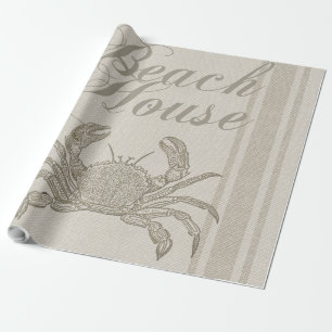 Papier Cadeau Plage House Crab Seashore
