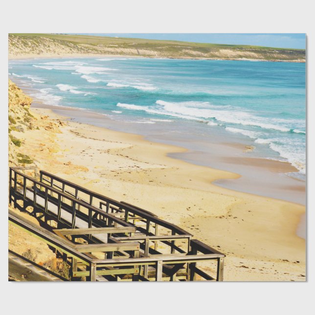 Papier Cadeau Plage Sous Mes Pieds, (Plat)