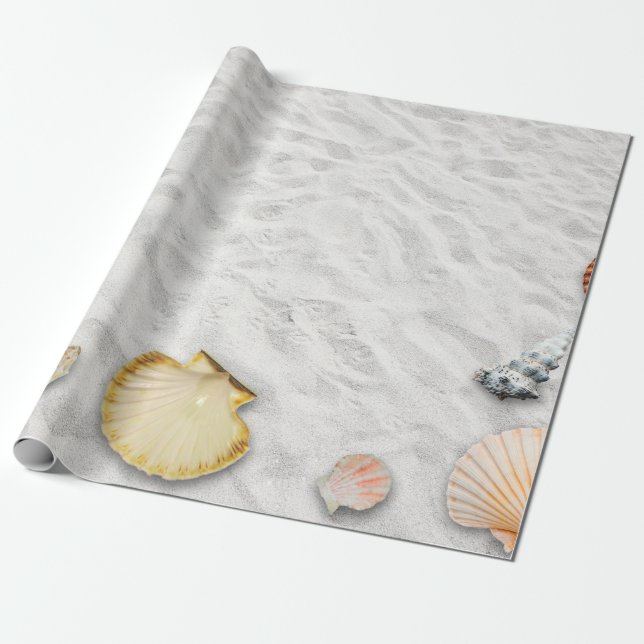 Papier Cadeau Plage vacances soleil d'été (Déroulé)