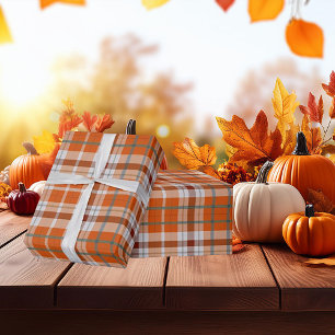 Papier Cadeau Plaid d'automne