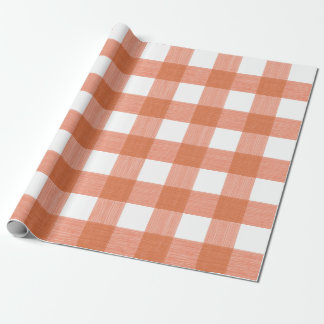 Papier Cadeau Plaid de Buffalo en citrouille
