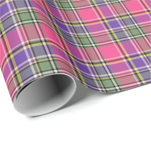 Papier Cadeau Plaid de cru de roses indien et de pourpre
