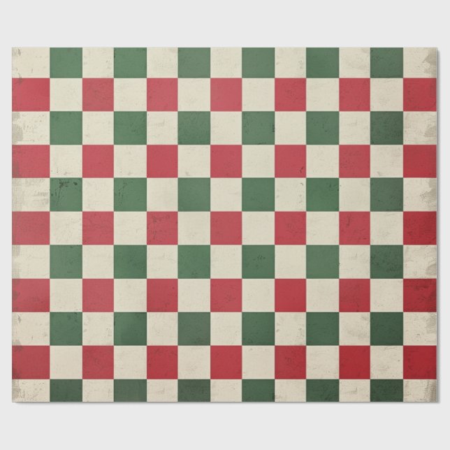 Papier Cadeau Plaid de Noël (Plat)