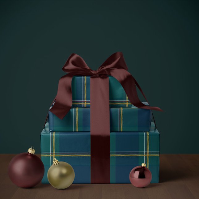 Papier Cadeau plaid de Noël classique fêtes simple (Créateur téléchargé)