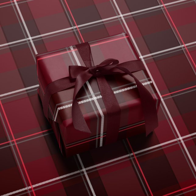 Papier Cadeau plaid de Noël classique simple vacances (Créateur téléchargé)