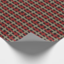 Plaid de Noël noir et rouge Moderne Sage