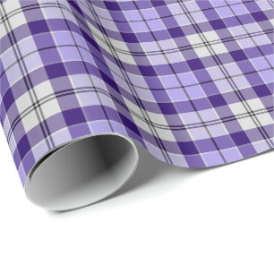 Papier Cadeau Plaid de pourpre de tartan de secteur de