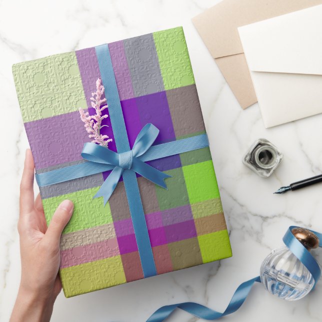Papier Cadeau Plaid décoratif (Cadeaux)