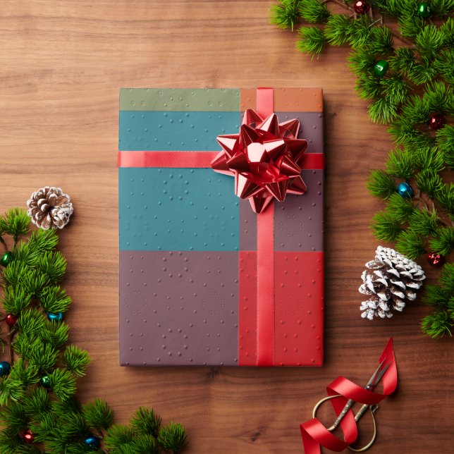 Papier Cadeau  Plaid décoratif (Cadeau de vacances)