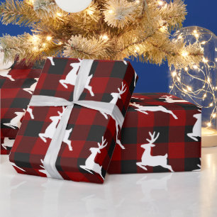 Papier Cadeau Plaid et cerf