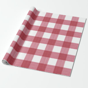 Papier Cadeau Plaid rouge de Buffalo