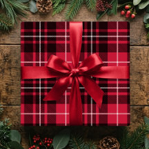 Plaid Rouge de Noël Traditionnel de Fête