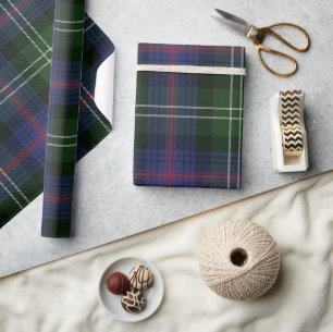 Papier Cadeau Plaid Rustic Clan Sutherland Holidays Tartan