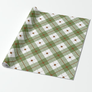 Papier Cadeau Plaid rustique
