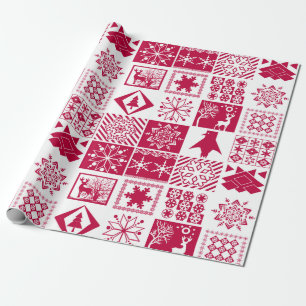 Papier Cadeau Plaid scandinave