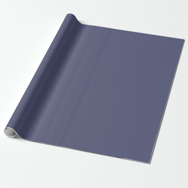 Papier Cadeau Plaine solide de la marine violette (Déroulé)