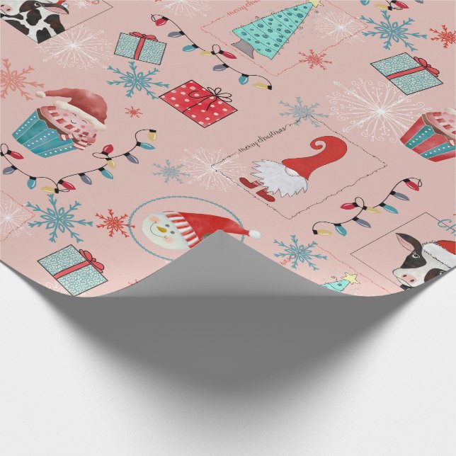 Papier Cadeau Plaisir de Noël (Coin)