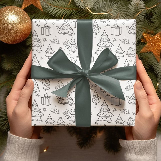 Papier Cadeau Plan Coloriage De Noël (Créateur téléchargé)