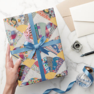 Papier Cadeau Planche à ventilateur jaune