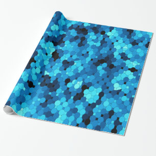 Papier Cadeau Plancher dans le bleu…