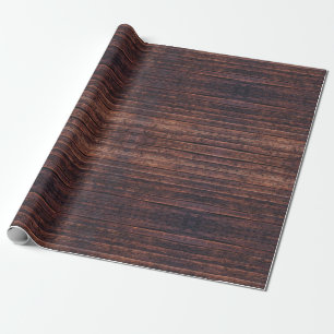 Papier Cadeau Planches de bois avec détails du grain, photo rapp
