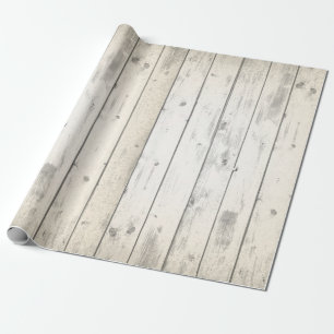 Papier Cadeau Planches de grange en bois rustique shabby chic