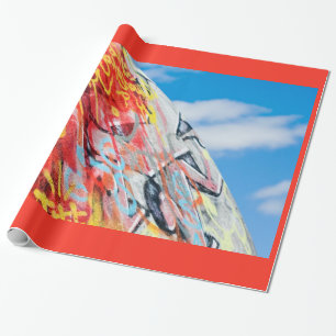 Papier Cadeau planète graffiti