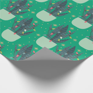 Papier Cadeau Plante de serpent de Noël