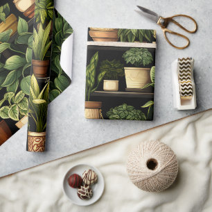 Papier Cadeau Plantes d'intérieur 