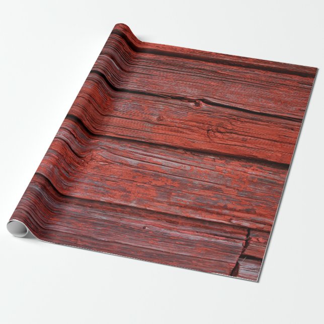 Papier Cadeau Plaque Brown en bois (Déroulé)