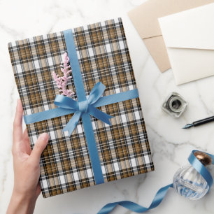 Papier Cadeau Plaqué Brown Et Noir