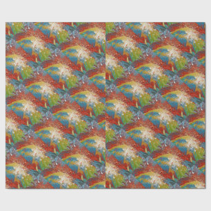 Papier Cadeau Plaques de peinture abstraites