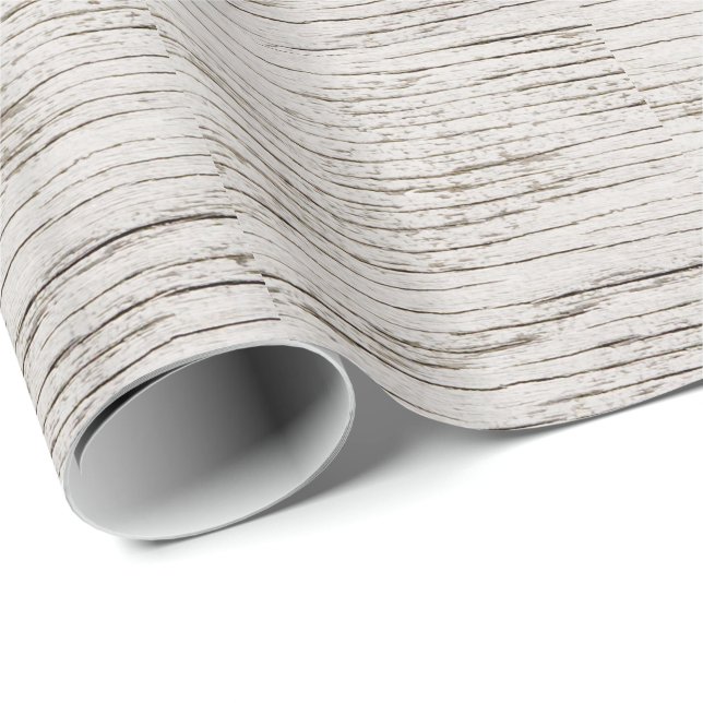 Papier Cadeau Plaques patinées en bois blanc (Coin rond)
