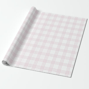 Papier Cadeau Plat rose clair moderne Grand Motif 