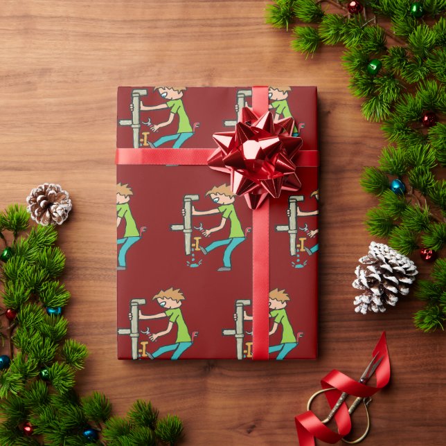 Papier Cadeau Plomberie (Cadeau de vacances)