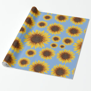 Papier Cadeau Pluie de tournesol