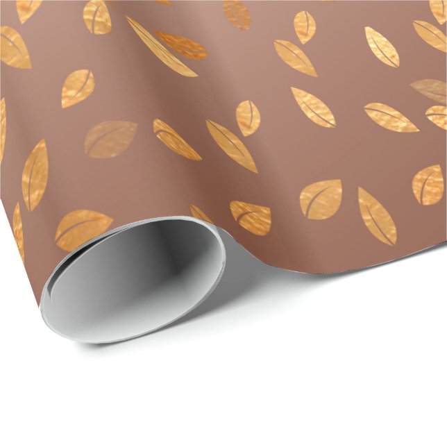 Papier Cadeau Pluie dorée (Coin rond)