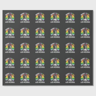 Papier Cadeau Plus de fierté moins de préjugé LGBT Mois Gay prid