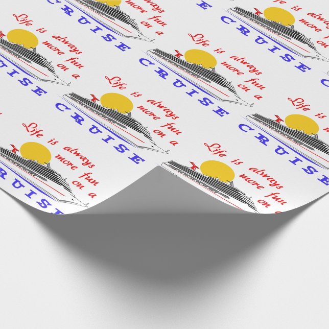 Papier Cadeau Plus de plaisir en croisière (Coin)
