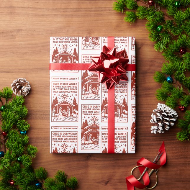 Papier Cadeau Plus grand que notre monde entier 1 (Cadeau de vacances)